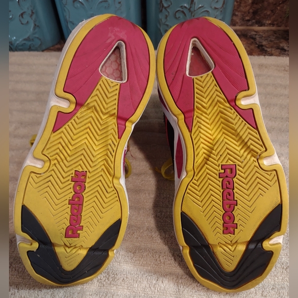 Reebok Hexalite Chi Kaze High Top Retro Lace Strap Pink Black Women's Size 7.5 - Picture 8 of 9